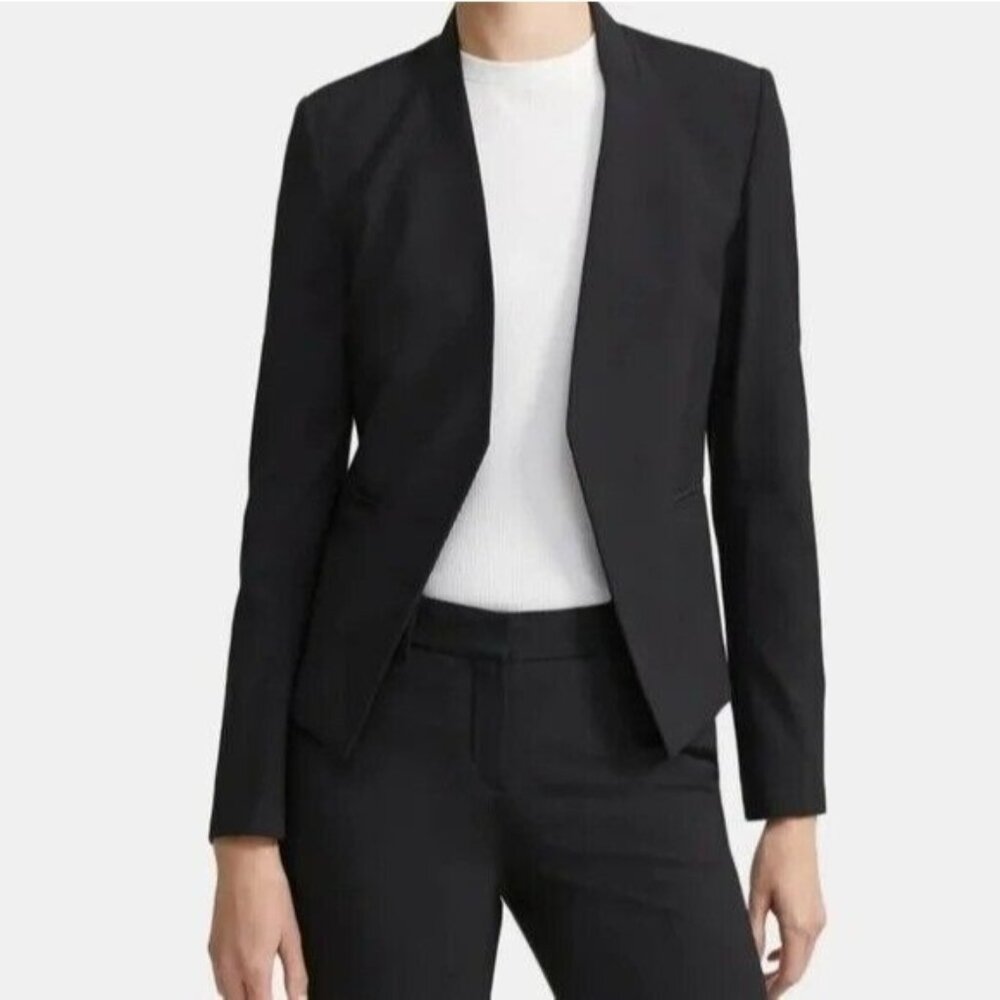 Theory Black Open-Front Women's Blazer